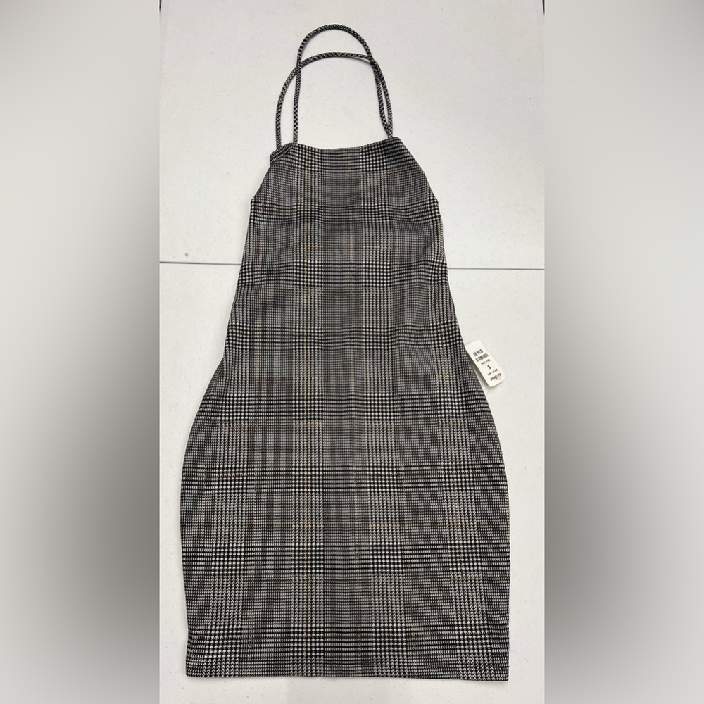 Black and White Plaid Dress